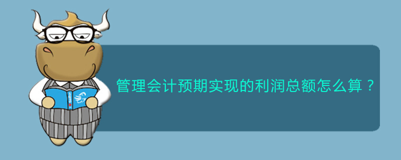 管理会计预期实现的利润总额怎么算