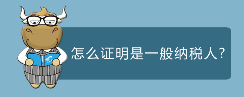 怎么证明是一般纳税人